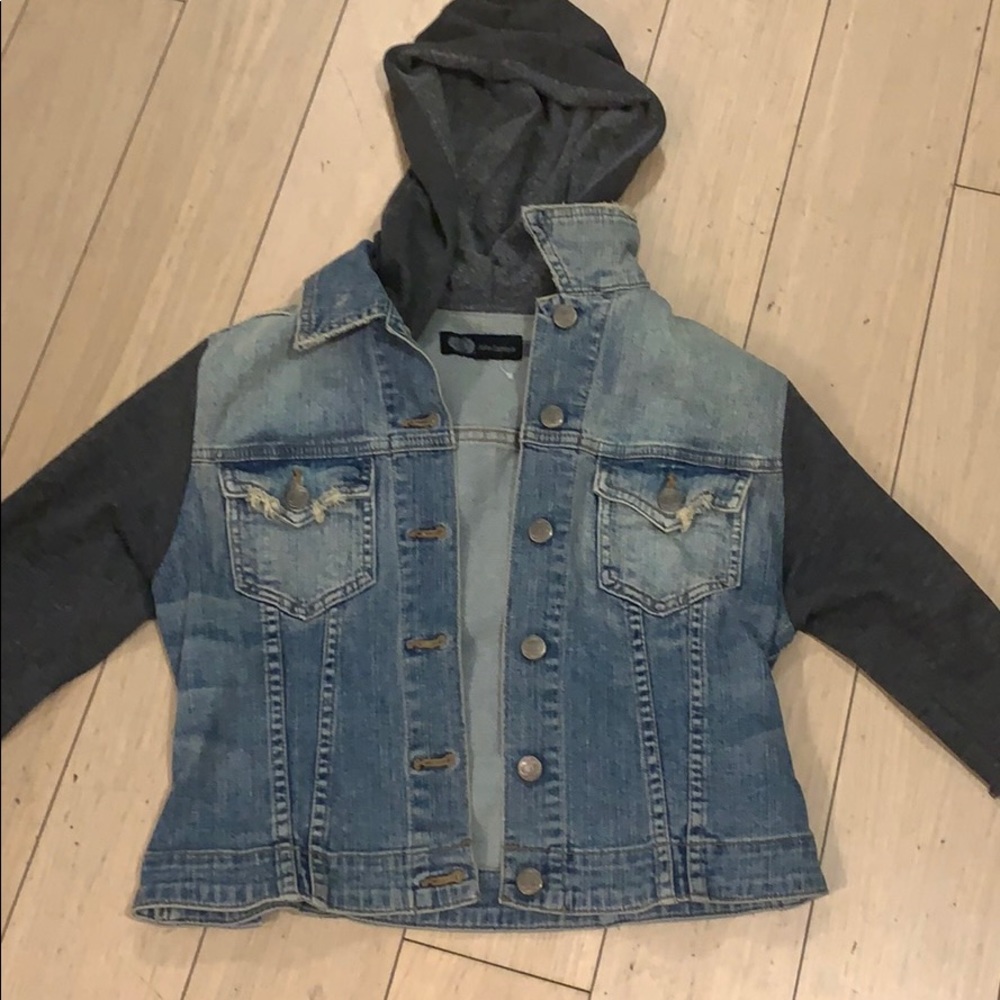 John Eshaya Jean Jacket Hoodie